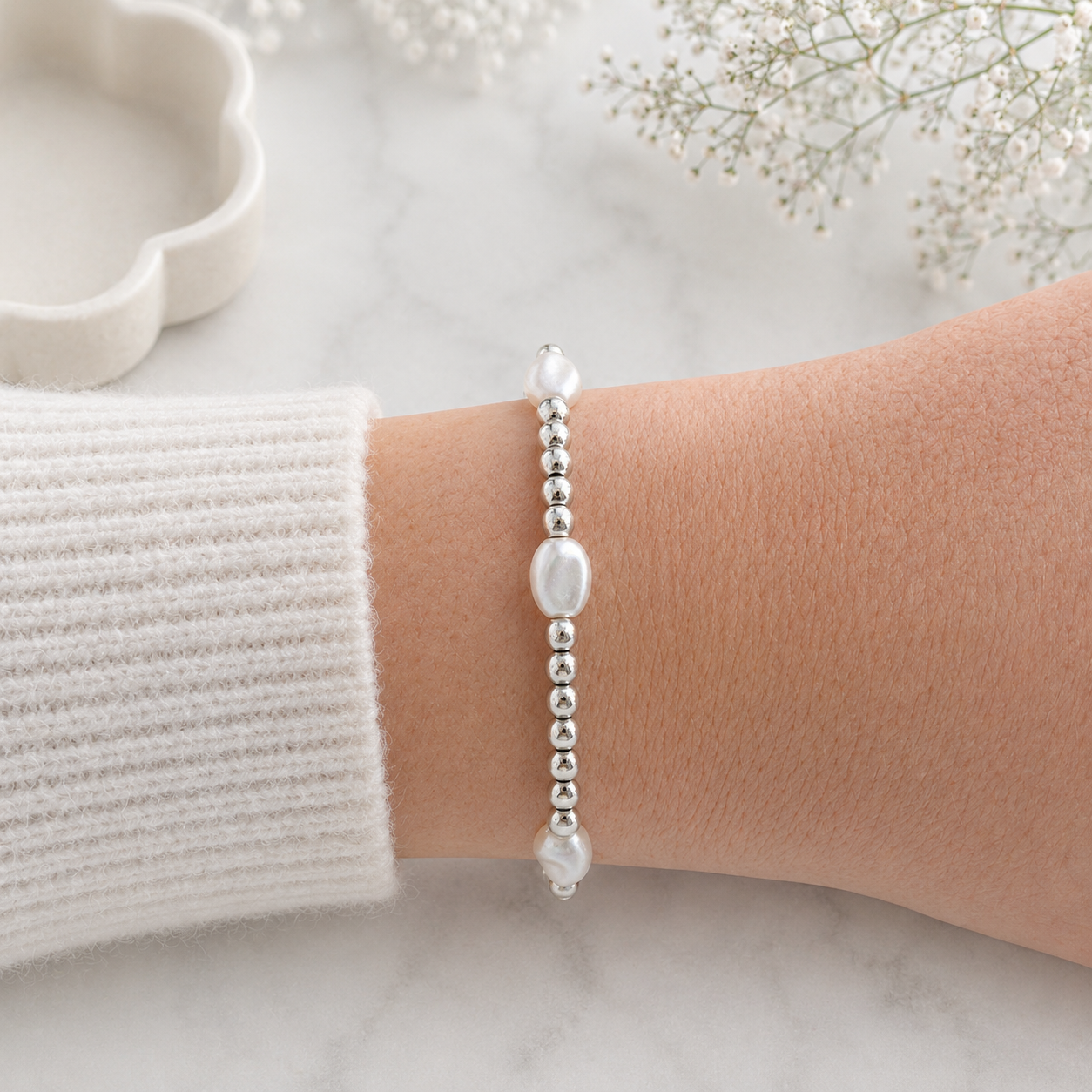 The Spaced Pearl Silver